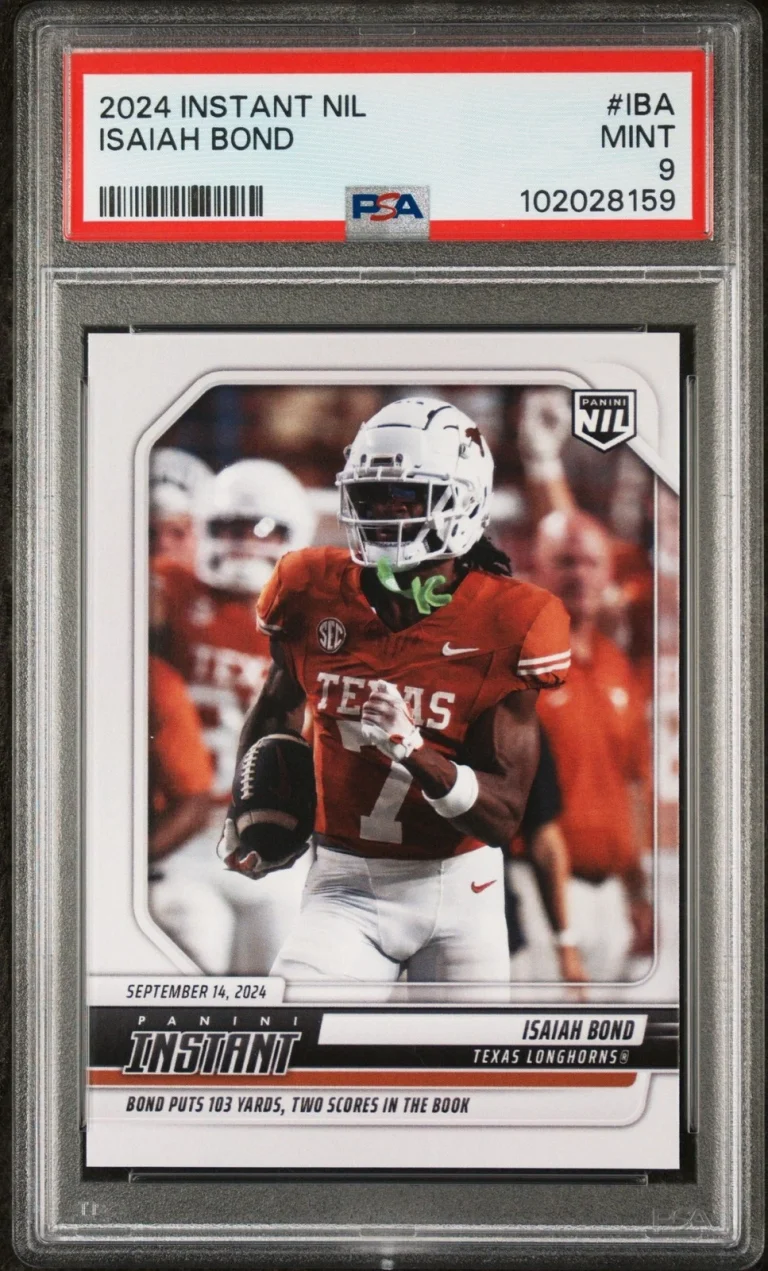 Graded 2024 Panini Instant NIL Isaiah Bond #IBA Rookie RC Card PSA 9