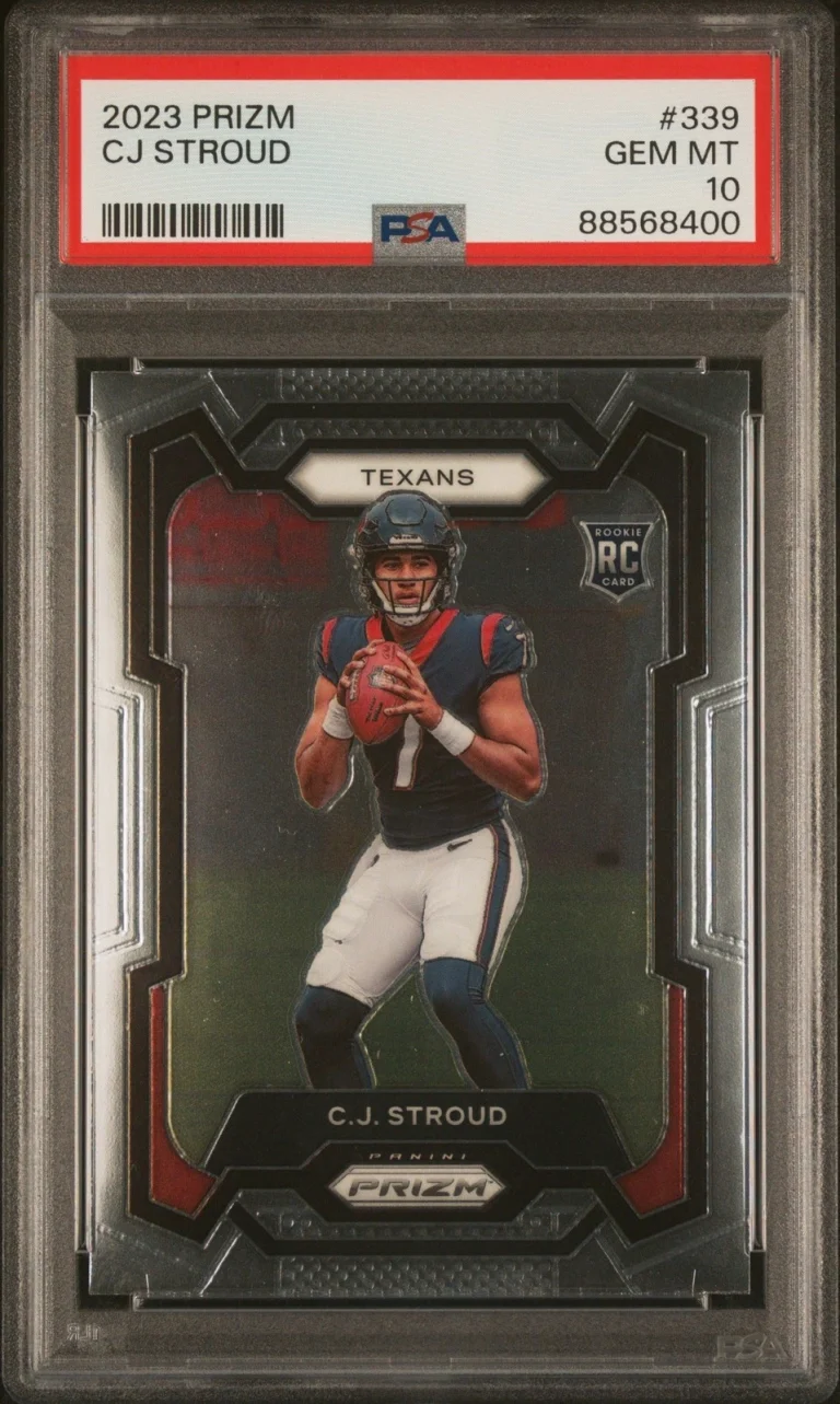 Graded 2023 Panini Prizm C.J. Stroud #339 Rookie RC Card PSA 10 Gem