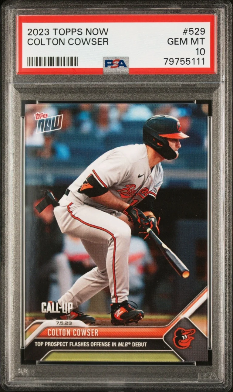 Graded 2023 Topps Now Colton Cowser #529 Rookie RC Card PSA 10 Gem Mint