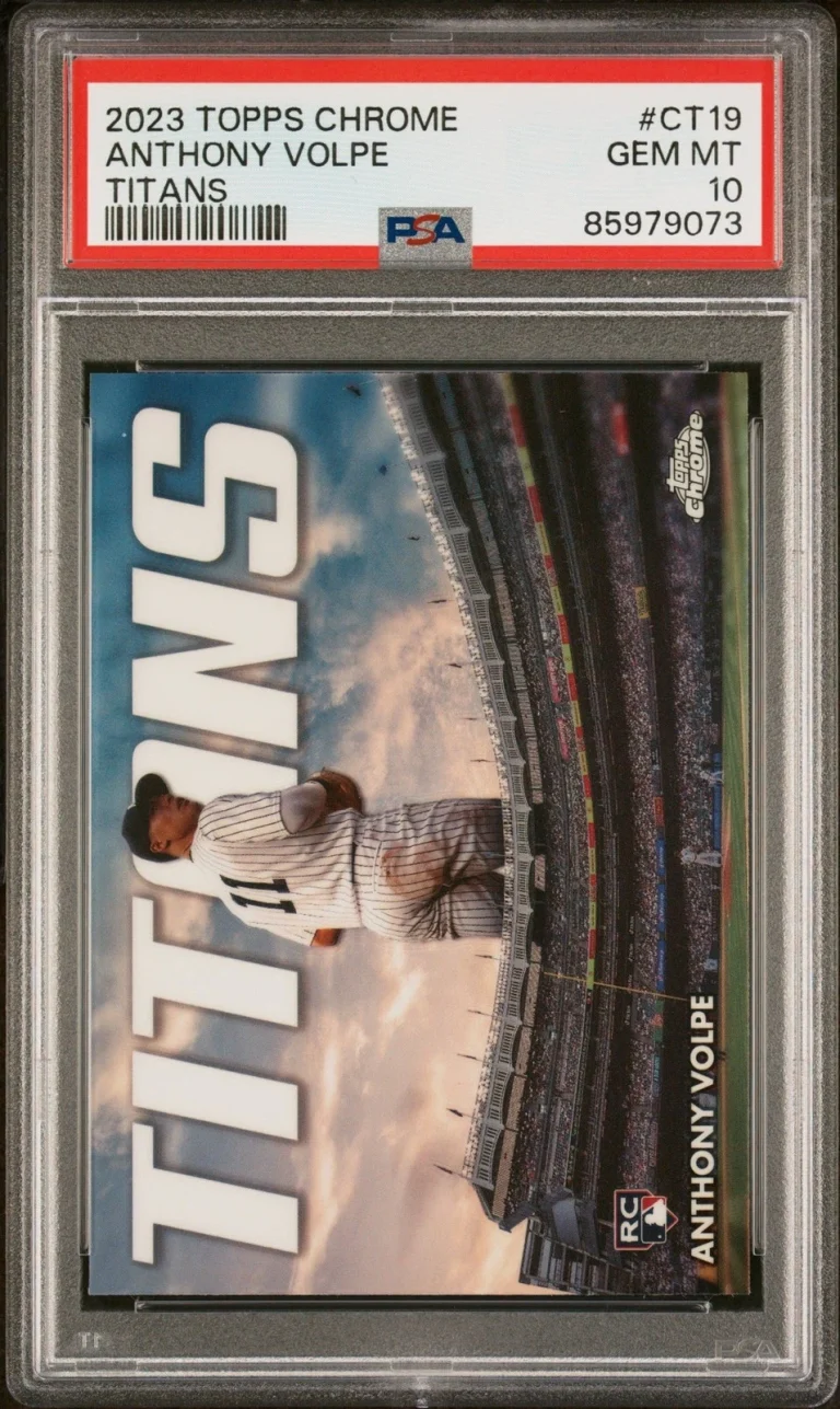 Graded 2023 Topps Chrome Anthony Volpe #CT19 Titans Rookie Card PSA 10