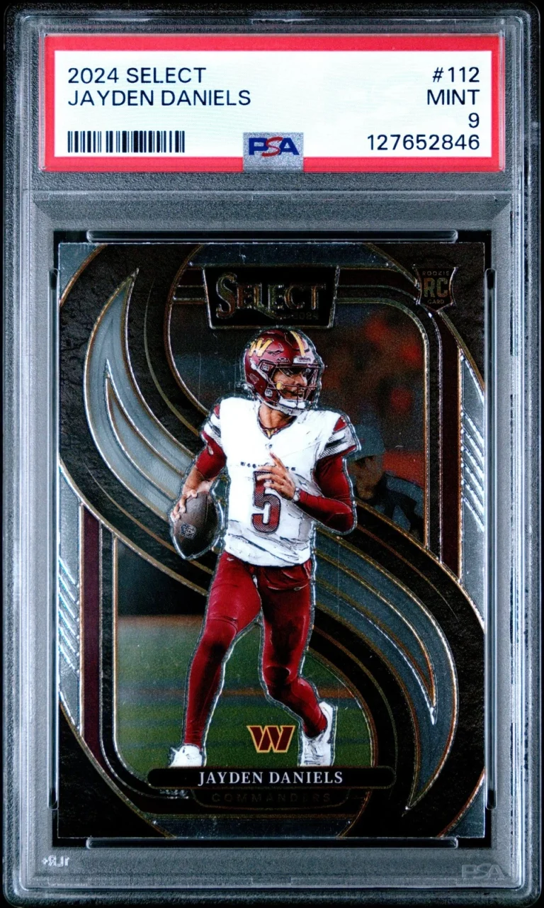 Graded 2024 Panini Select Jayden Daniels #112 Rookie RC Card PSA 9 Mint