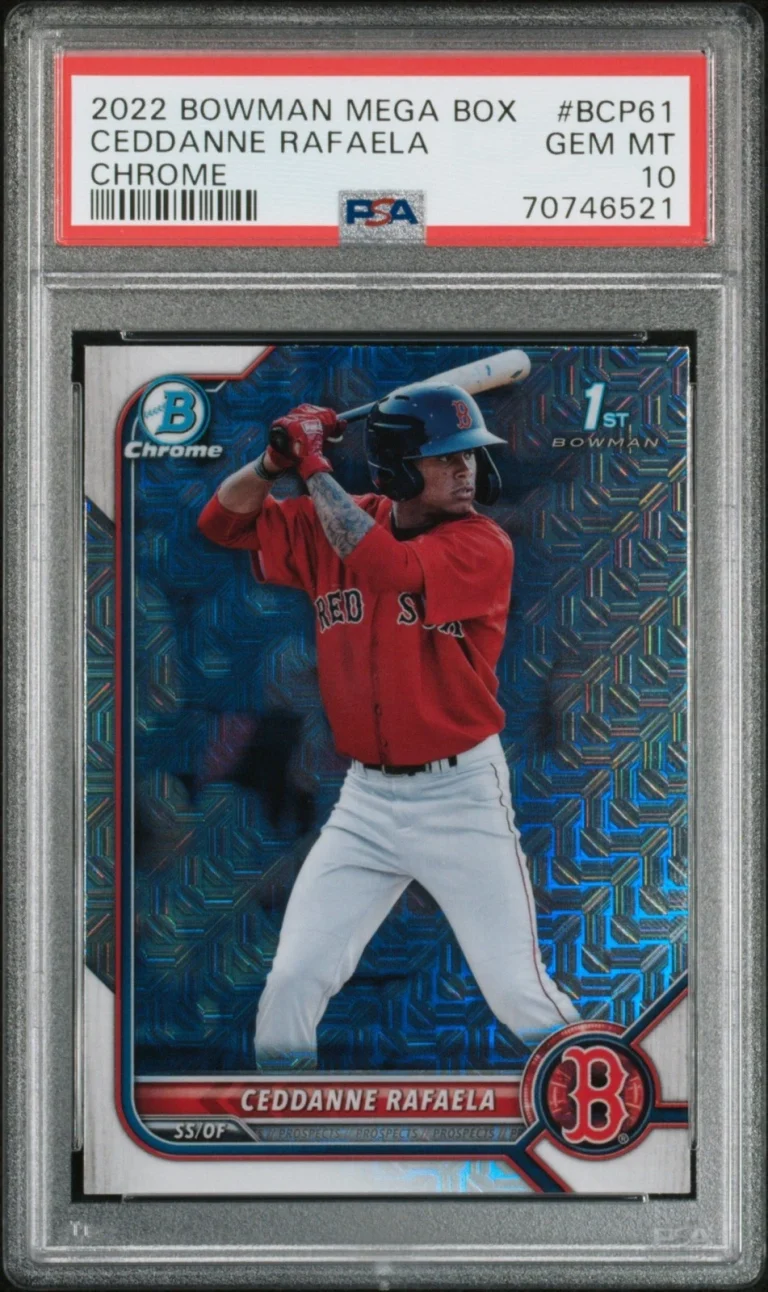 Graded 2022 Bowman Mega Box Ceddanne Rafaela #BCP61 Rookie Card PSA 10