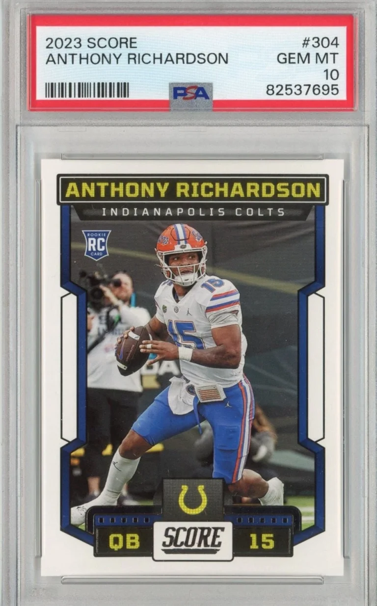 Graded 2023 Panini Score Anthony Richardson #304 Rookie Card PSA 10