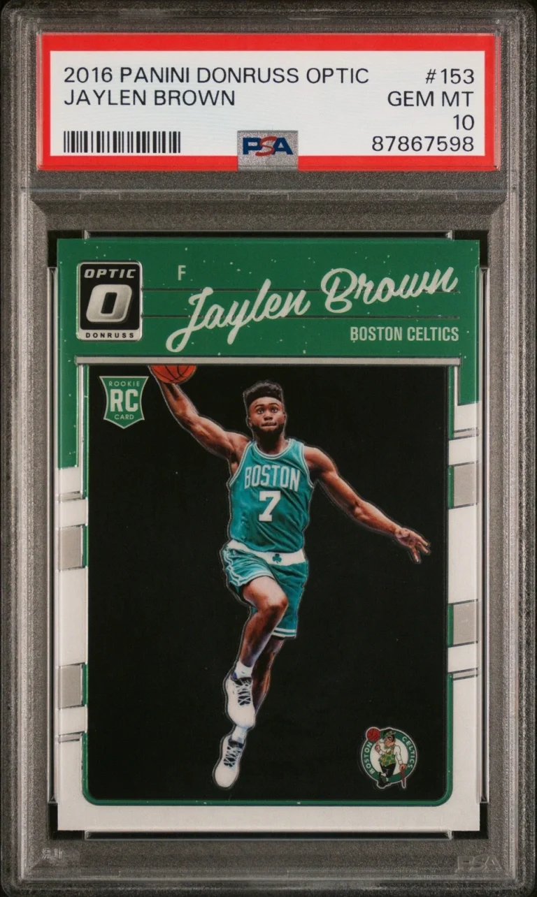 Graded 2016 Panini Donruss Optic Jaylen Brown #153 Rookie Card PSA 10