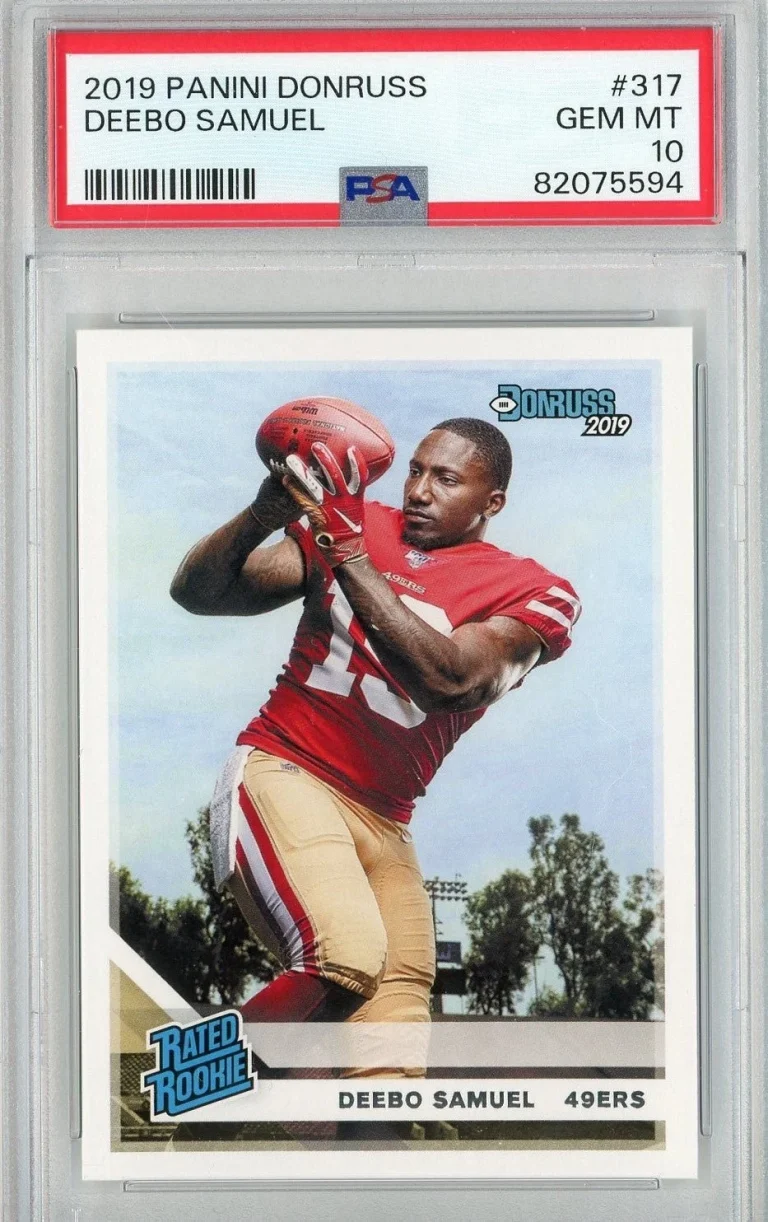 Graded 2019 Panini Donruss Deebo Samuel #317 Rookie RC Card PSA 10 Gem
