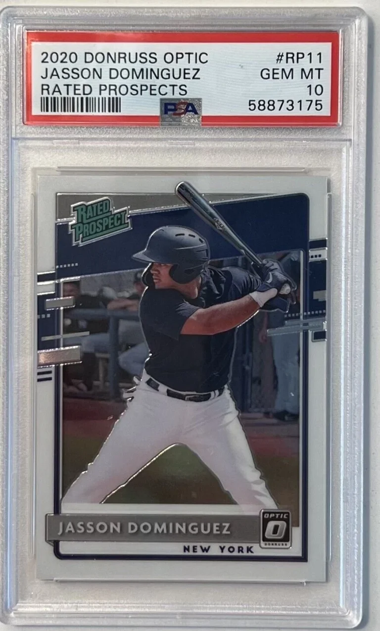 Graded 2020 Donruss Optic Jasson Dominguez #RP11 Rated Pros Card PSA 10