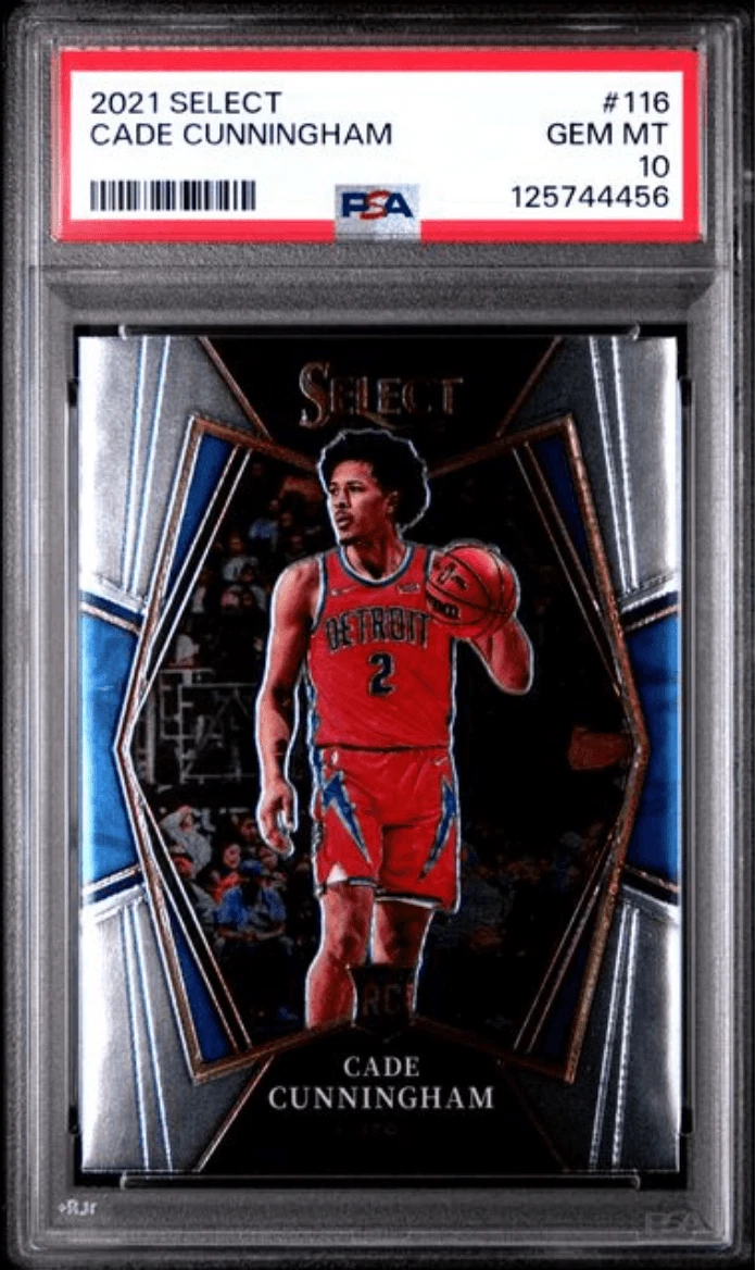 Graded 2021 Panini Select Cade Cunningham #116 Rookie RC Card PSA 10
