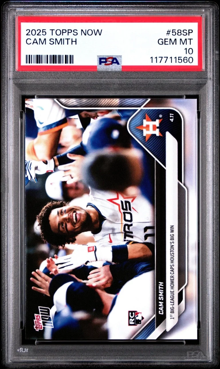 Graded 2025 Topps Now Cam Smith #58SP Rookie RC Card PSA 10 Gem Mint
