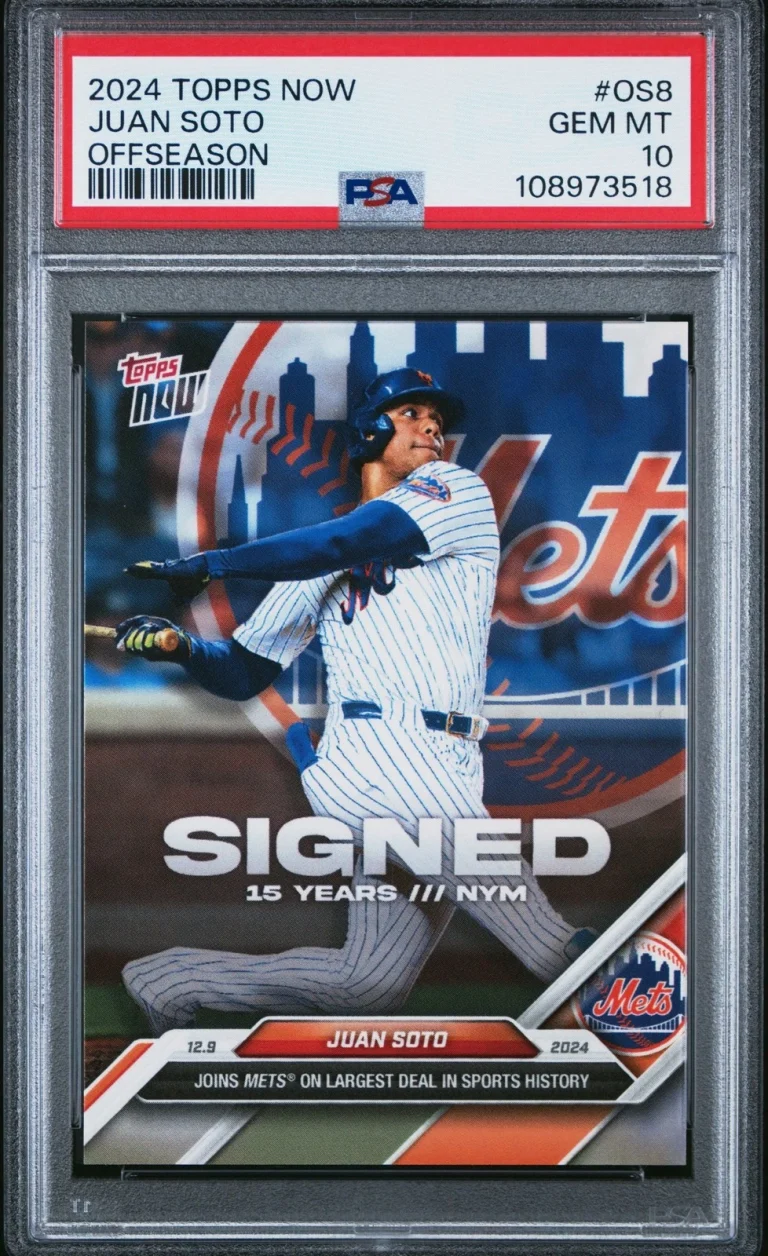 Graded 2024 Topps Now Juan Soto #OS8 Offseason Card PSA 10 Gem Mint