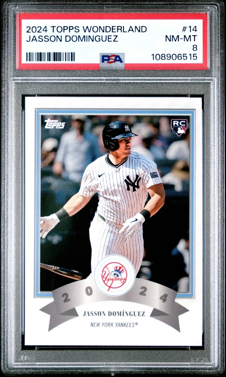 Graded 2024 Topps Wonderland Jasson Dominguez #14 Rookie RC Card PSA 8