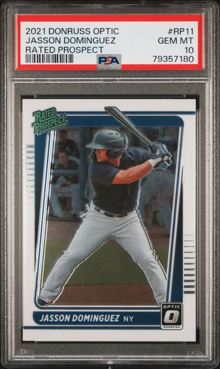 Graded 2021 Donruss Optic Jasson Dominguez #RP11 Prospects Card PSA 10