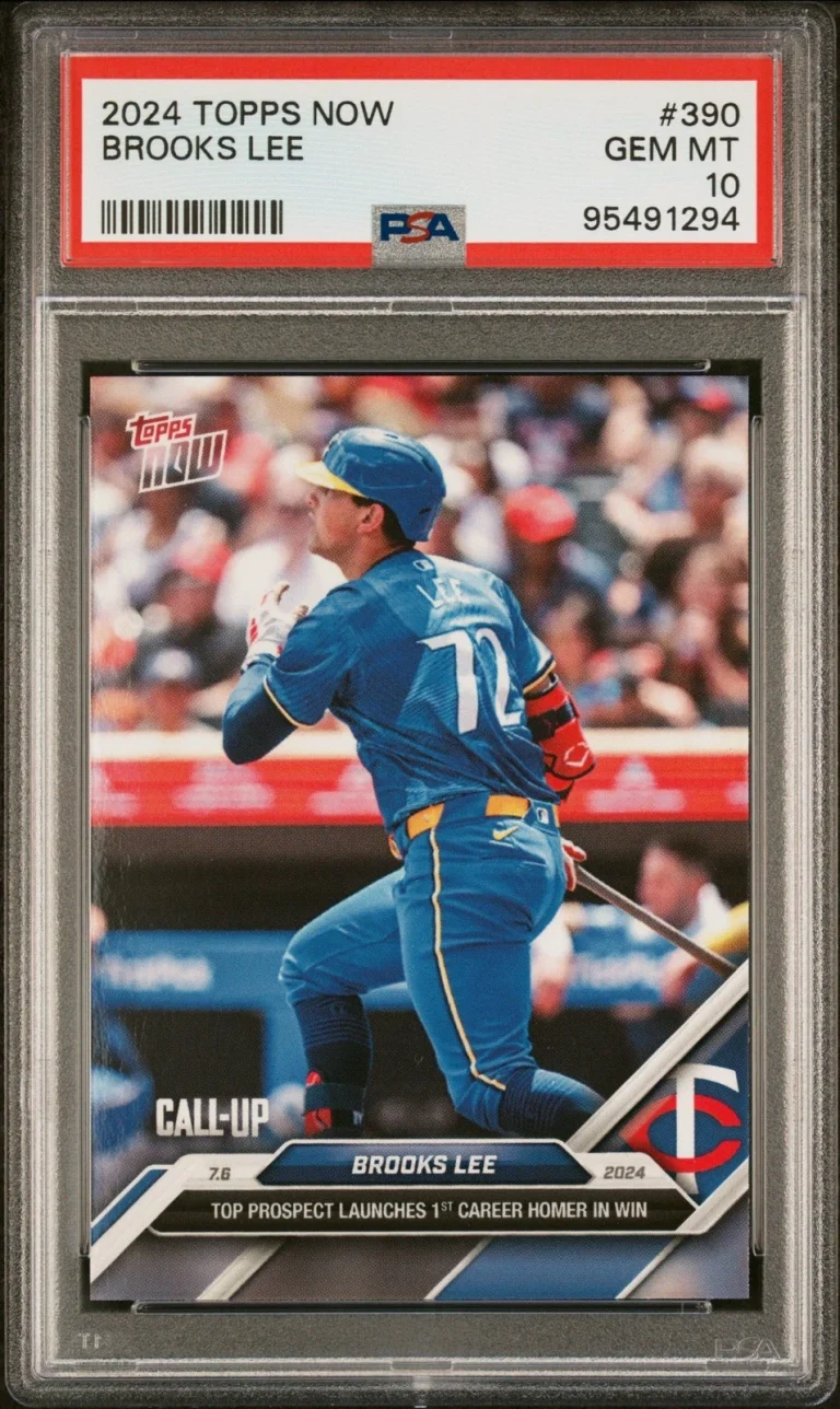Graded 2024 Topps Now Brooks Lee #390 Rookie RC Card PSA 10 Gem Mint