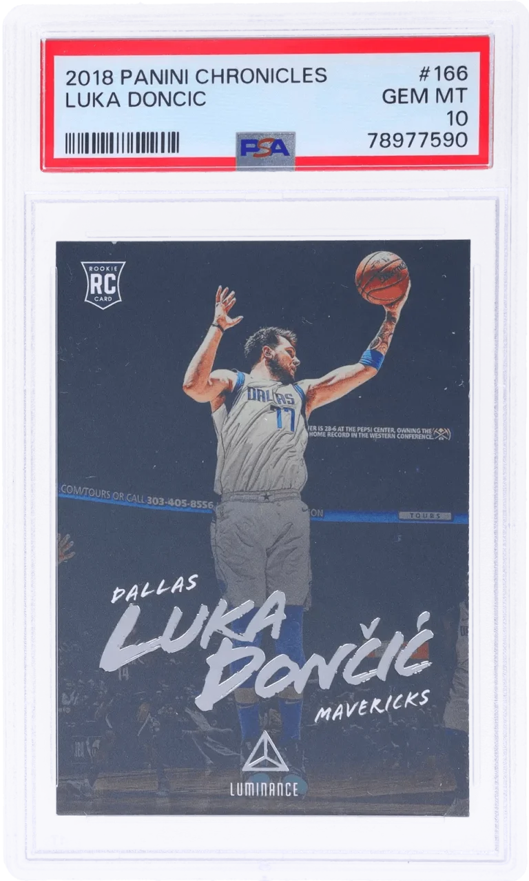 Graded 2018 Panini Chronicles Luka Doncic #166 Rookie RC Card PSA 10