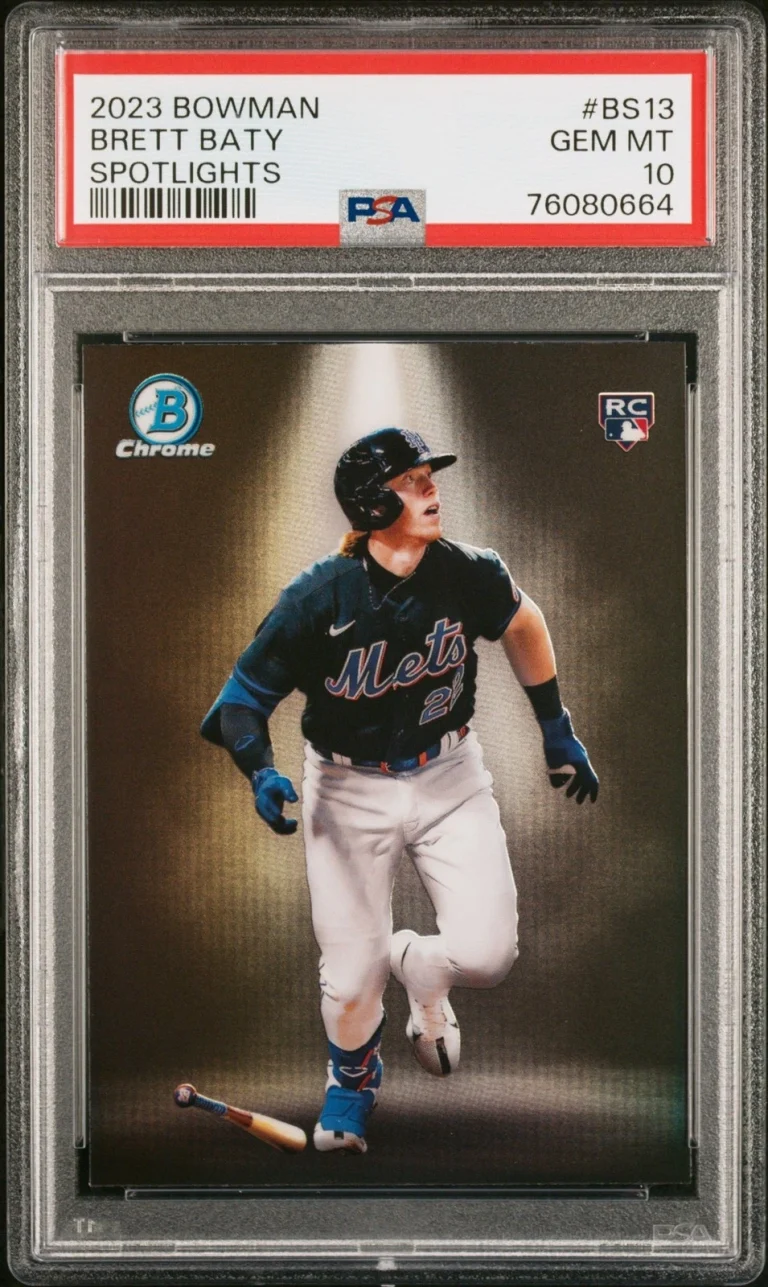 Graded 2023 Topps Bowman Brett Baty #BS13 Spotlights Rookie Card PSA 10