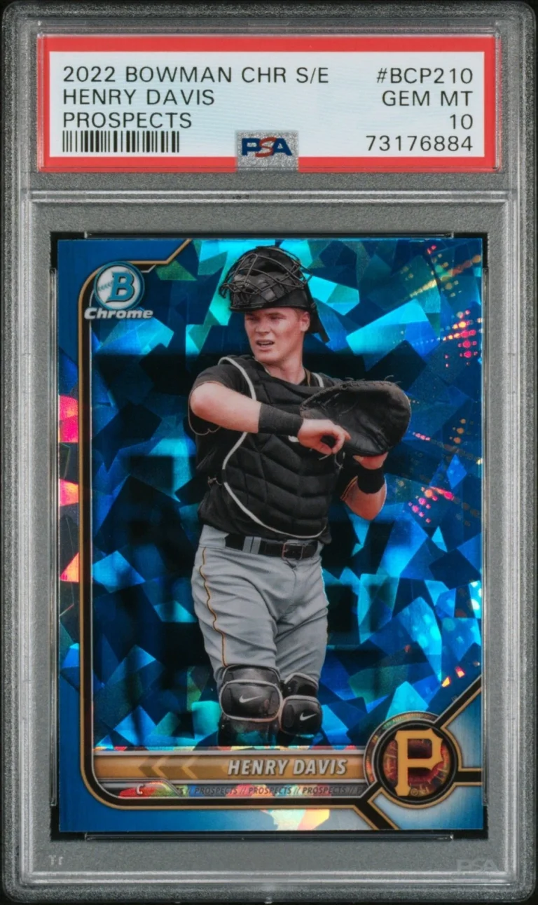 Graded 2022 Bowman Chrome S/E Henry Davis #BCP210 Prospects Card PSA 10