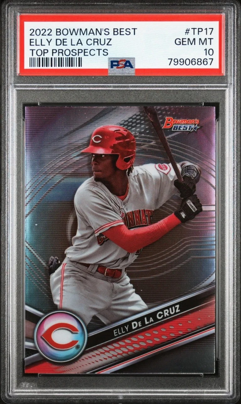 Graded 2022 Bowman Best Elly De La Cruz #TP17 Top Prospects Card PSA 10