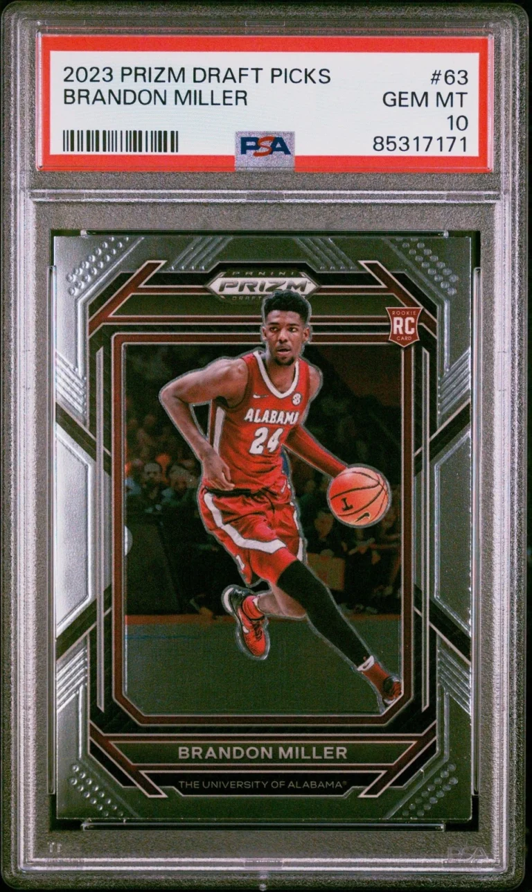 Graded 2023 Panini Prizm DP Brandon Miller #63 Rookie RC Card PSA 10