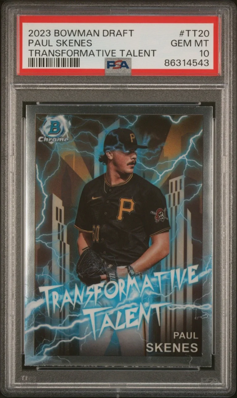 Graded 2023 Bowman Draft Paul Skenes #TT20 Tran Talent RC Card PSA 10