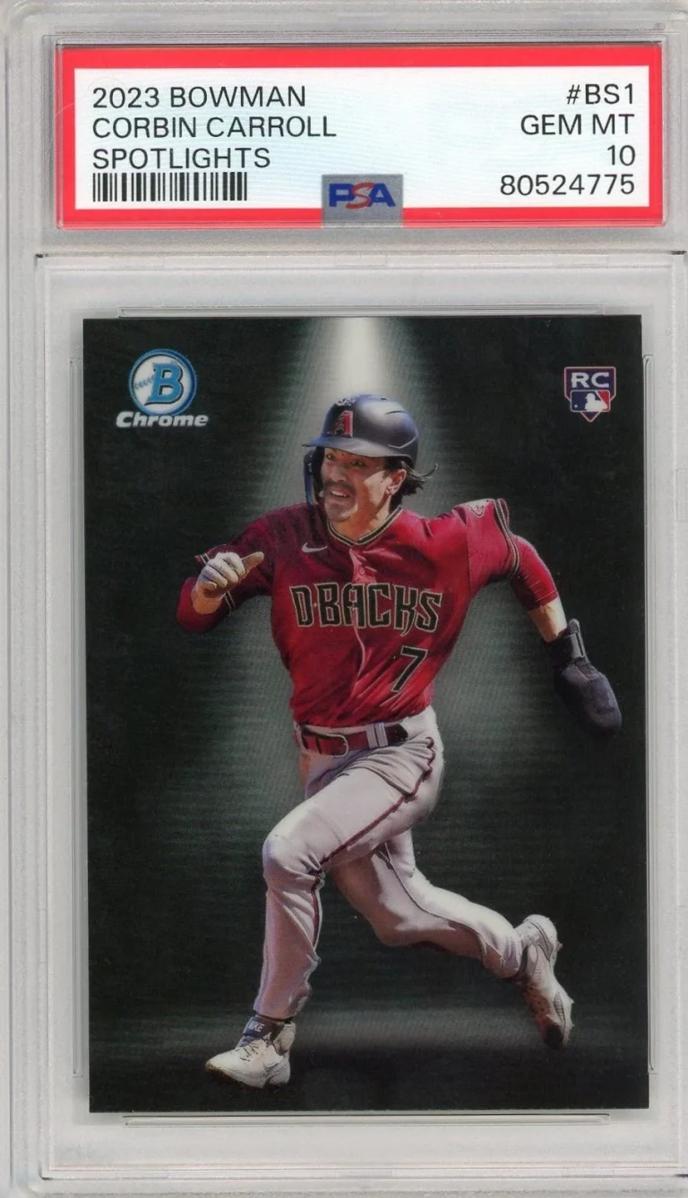 Graded 2023 Bowman Corbin Carroll #BS1 Spotlights Rookie RC Card PSA 10