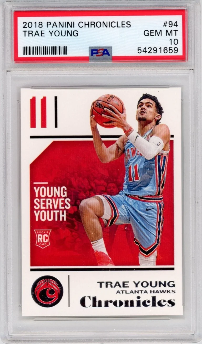 Graded 2018-19 Panini Chronicles Trae Young #94 Rookie RC Card PSA 10