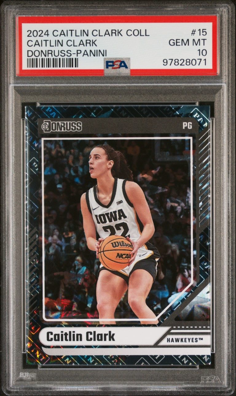 Graded 2024 Panini Coll Caitlin Clark #15 Donruss Panini Card PSA 10