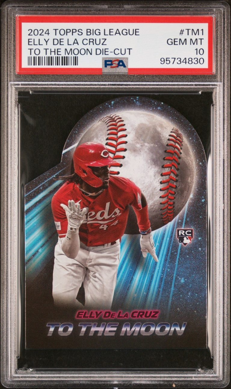 Graded 2024 Big League Elly De La Cruz #TM1 Moon D/C RC Card PSA 10