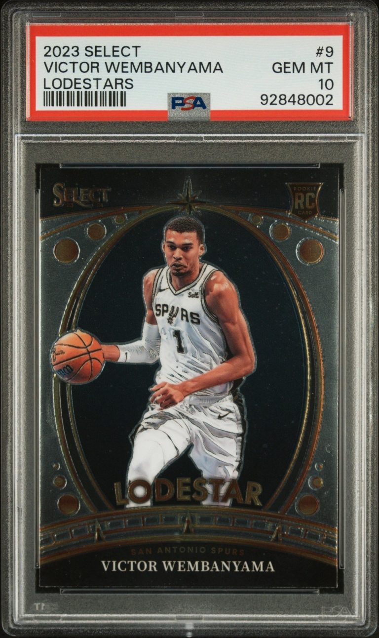 Graded 2023 Select Victor Wembanyama #9 Lodestars RC Card PSA 10 Gem