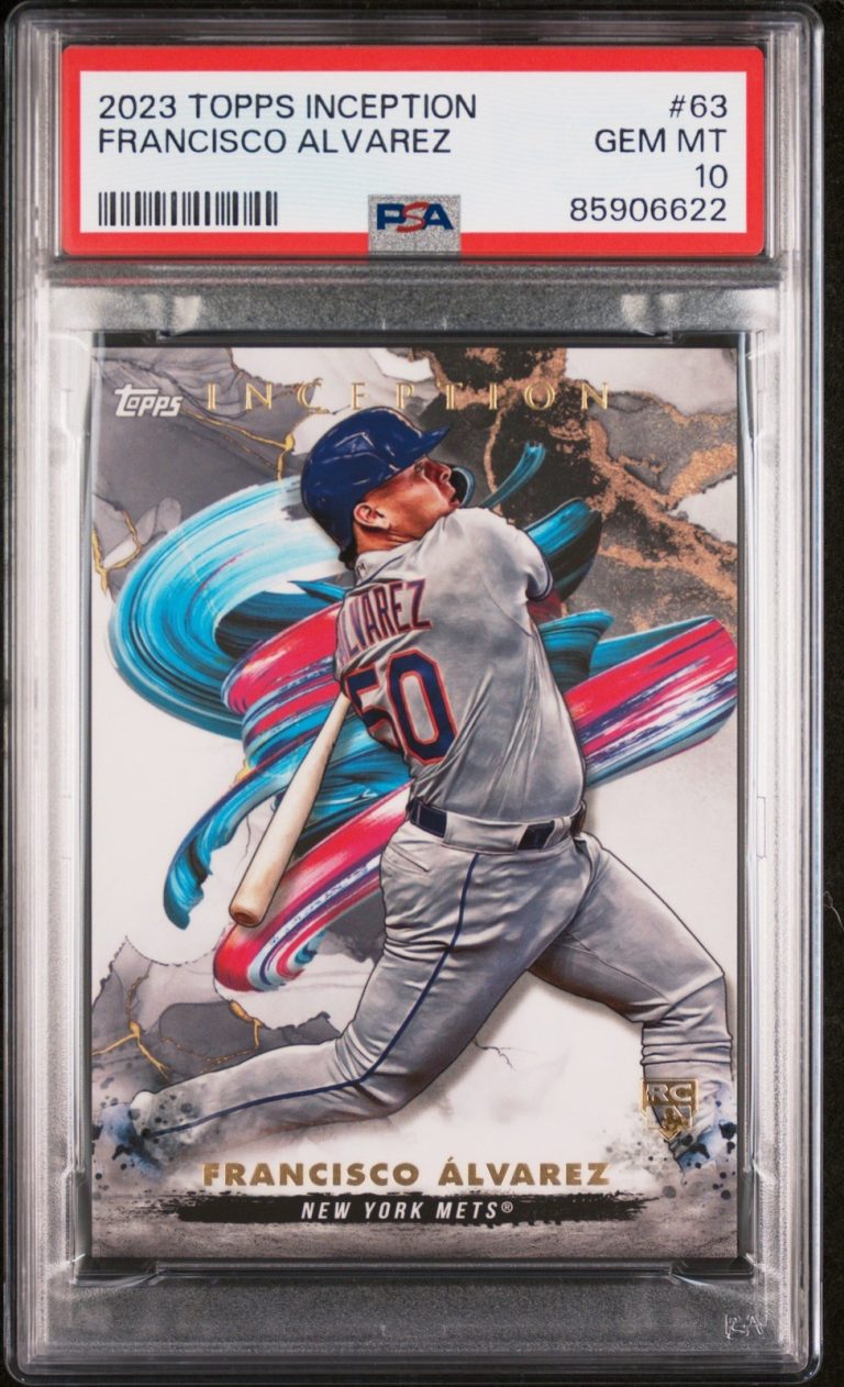 Graded 2023 Topps Inception Francisco Alvarez #63 Rookie RC Card PSA 10
