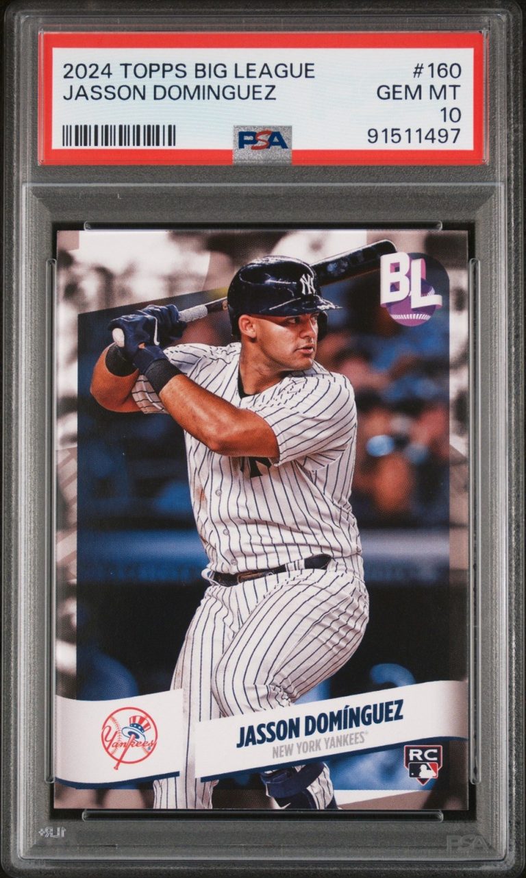 Graded 2024 Topps Big League Jasson Dominguez #160 Rookie Card PSA 10