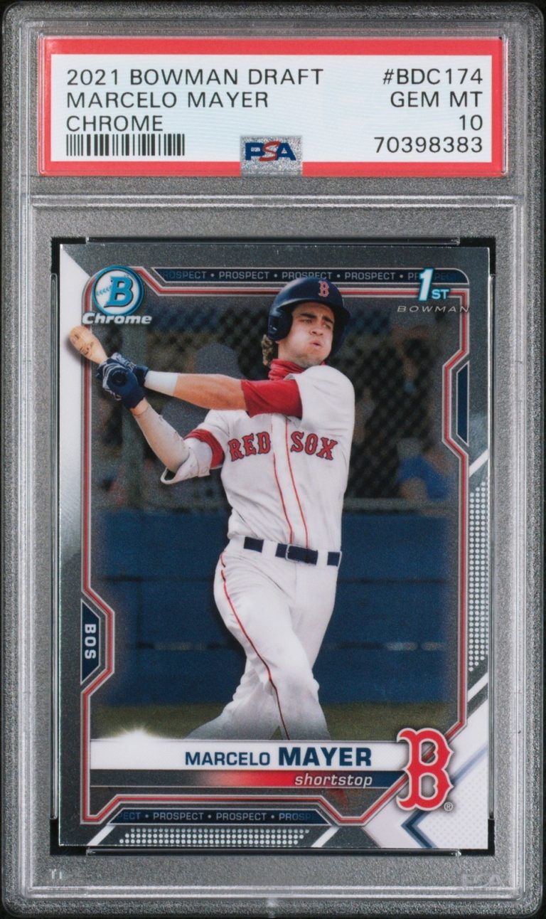 Graded 2021 Topps Bowman Draft Marcelo Mayer #BDC174 Rookie Card PSA 10