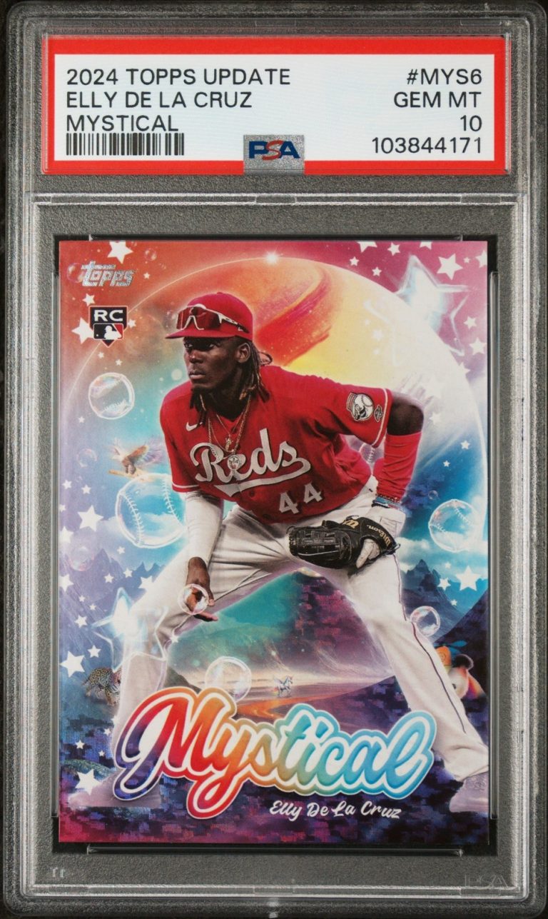 Graded 2024 Topps Update Elly De La Cruz #MYS6 Mystical RC Card PSA 10