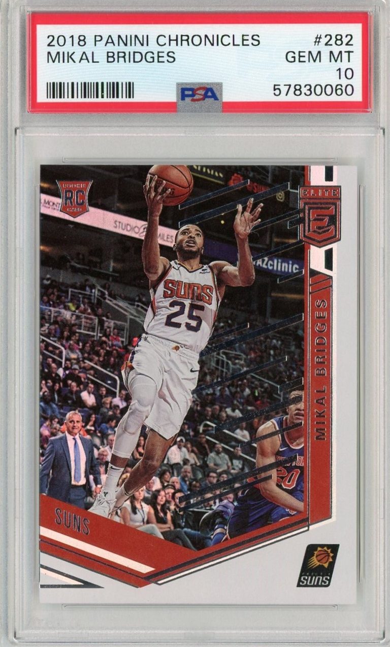 Graded 2018 Panini Chronicles Mikal Bridges #282 Rookie Card PSA 10