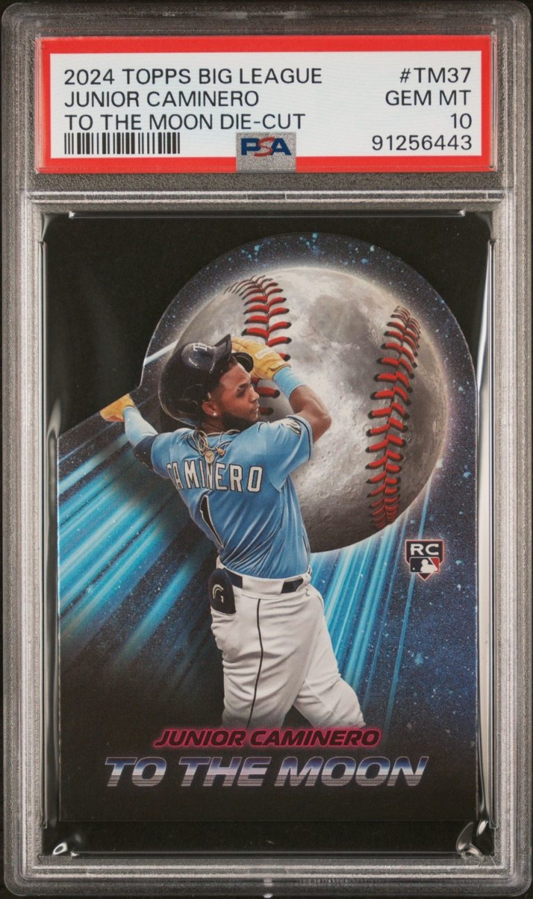 Graded 2024 Topps Big League Junior Caminero #TM37 DC RC Card PSA 10