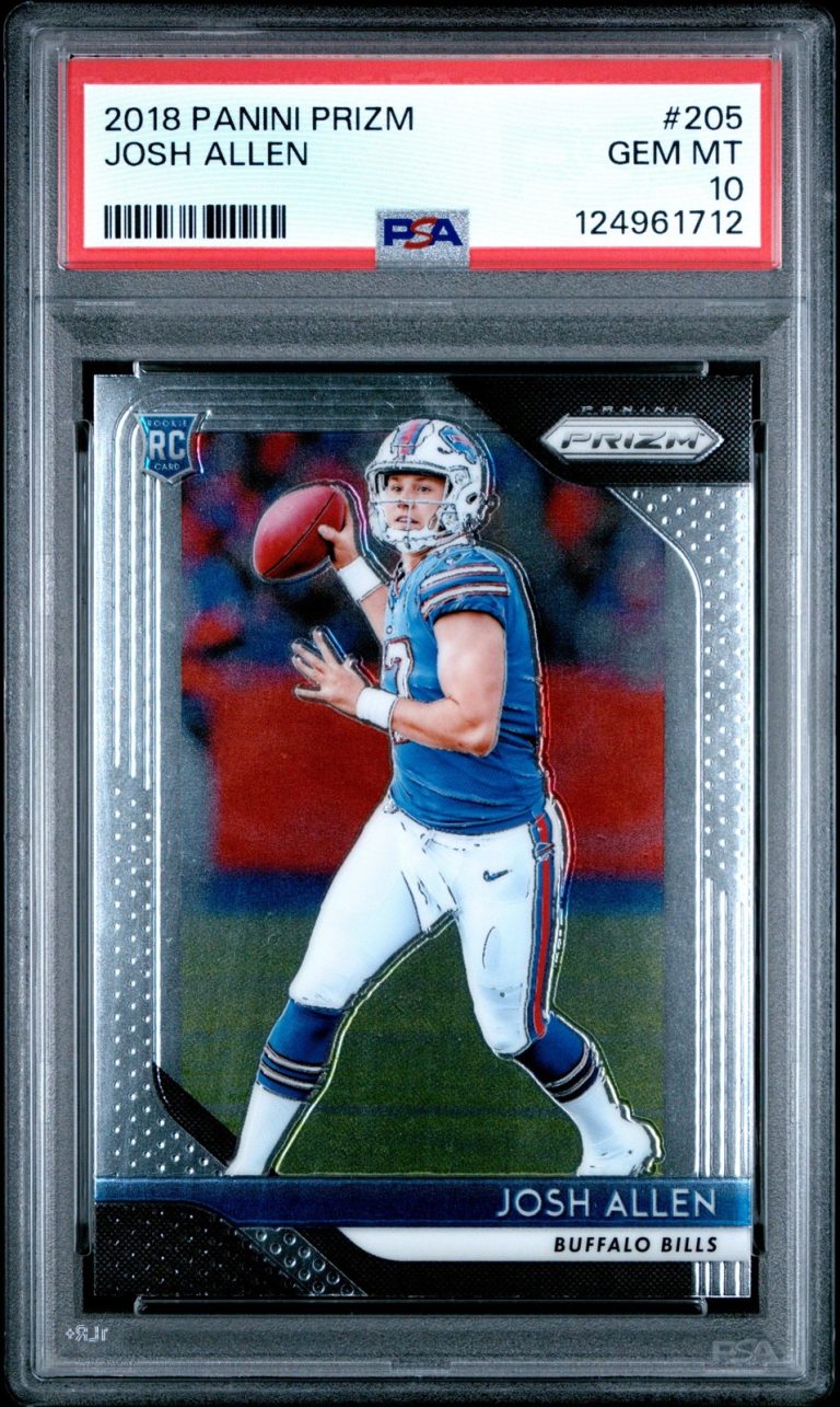 Graded 2018 Panini Prizm Josh Allen #205 Rookie RC Card PSA 10 Gem Mint
