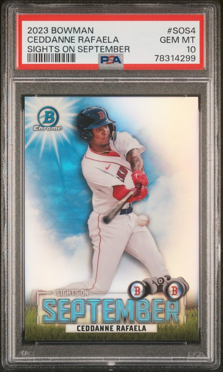 Graded 2023 Bowman Ceddanne Rafaela #SOS4 Sights on Sept RC Card PSA 10