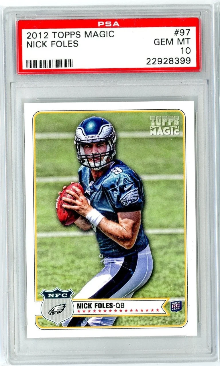 Graded 2012 Topps Magic Nick Foles #97 Rookie RC Card PSA 10 Gem Mint
