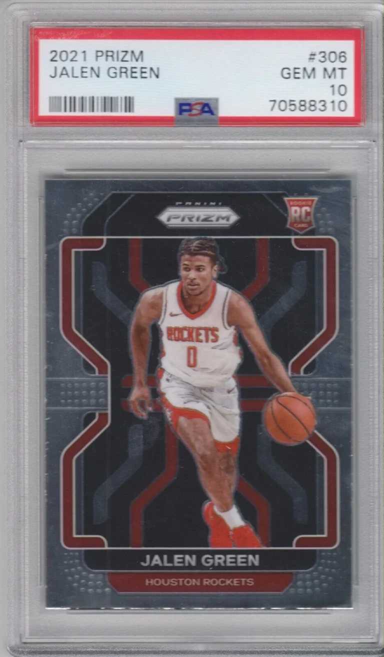 Graded 2021 Panini Prizm Jalen Green #306 Rookie RC Card PSA 10 Gem