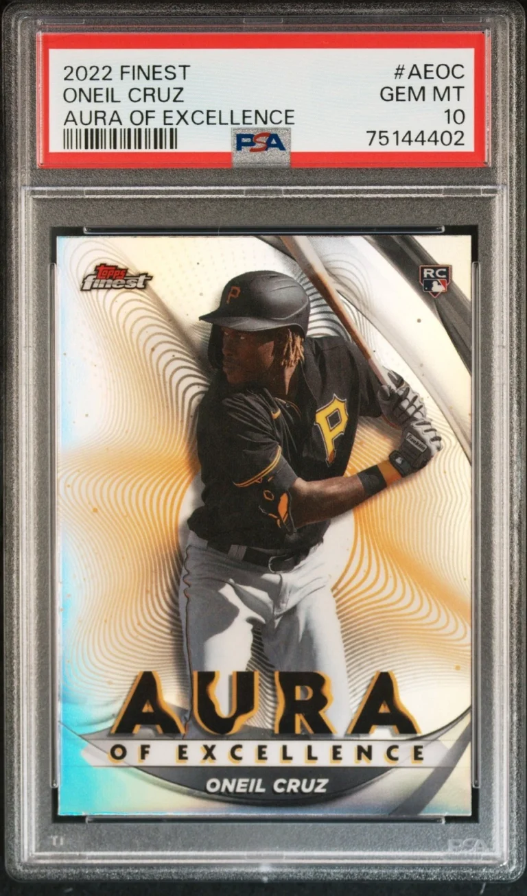 Graded 2022 Topps Finest Oneil Cruz #AEOC Aura Excellence Card PSA 10