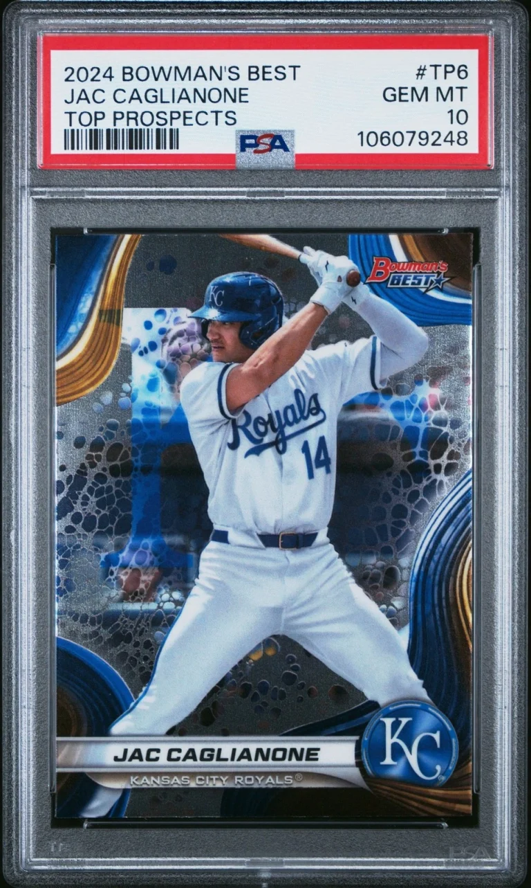 Graded 2024 Topps Bowmans Best Jac Caglianone #TP6 Rookie Card PSA 10
