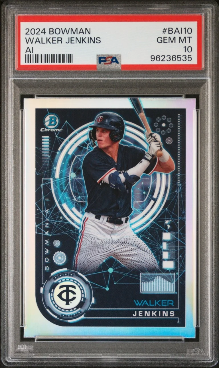 Graded 2024 Topps Bowman Walker Jenkins #BAI10 AI Rookie RC Card PSA 10
