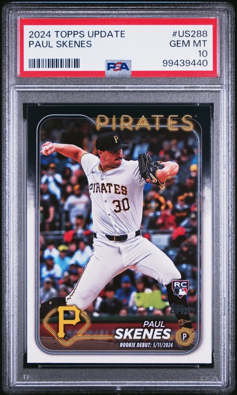 Graded 2024 Topps Update Paul Skenes #US288 Rookie RC Baseball Card PSA 10