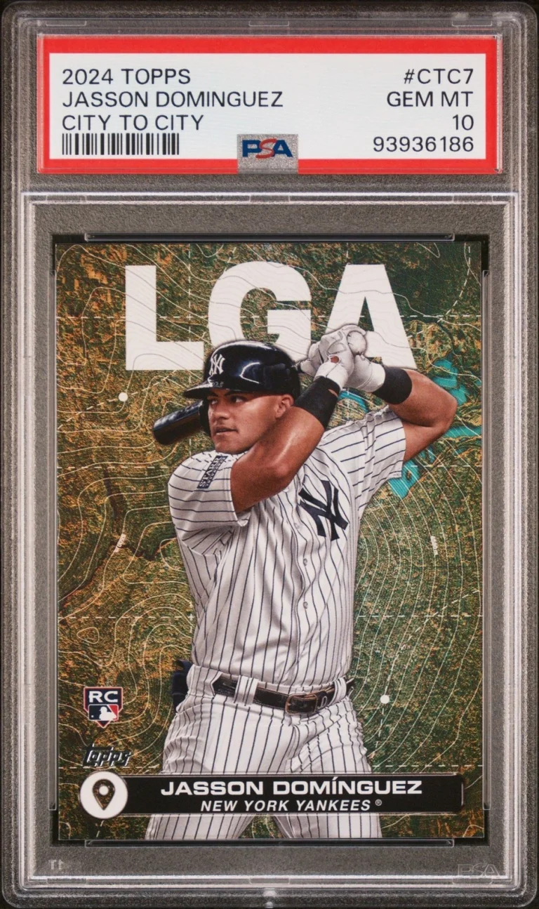 Graded 2024 Topps Jasson Dominguez #CTC7 City to City RC Card PSA 10