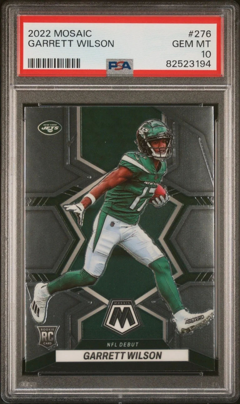 Graded 2022 Panini Mosaic Garrett Wilson #276 Rookie RC Card PSA 10 Gem