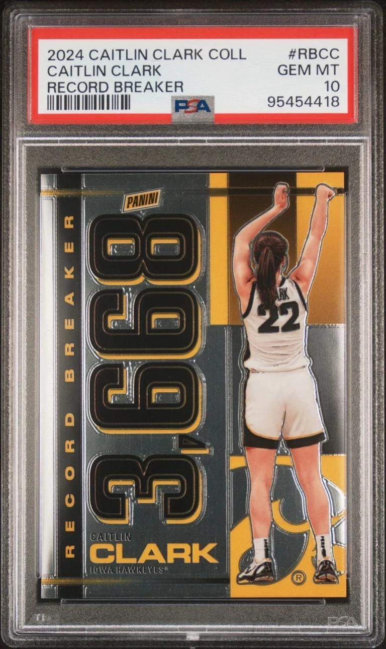 Graded 2024 Panini Caitlin Clark #RBCC Record Breaker RC Card PSA 10