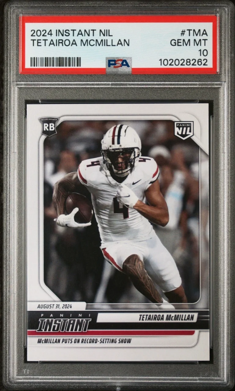 Graded 2024 Panini Instant NIL Tetairoa McMillan #TMA RC Card PSA 10