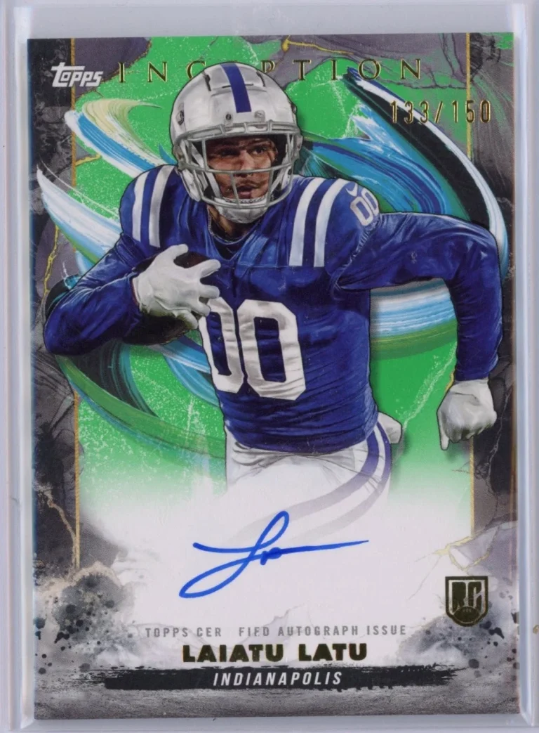 2024 Topps Inception Laiatu Latu #RALL Green Autograph /150 Rookie Card