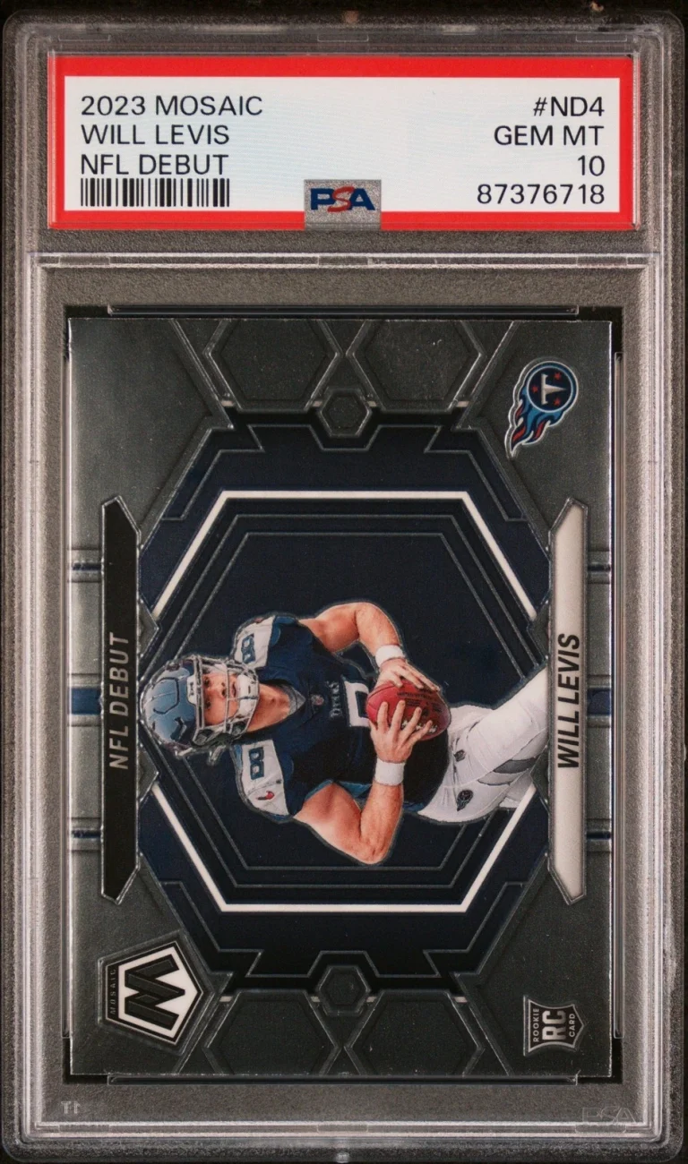 Graded 2023 Panini Mosaic Will Levis #ND4 NFL Debut Rookie Card PSA 10
