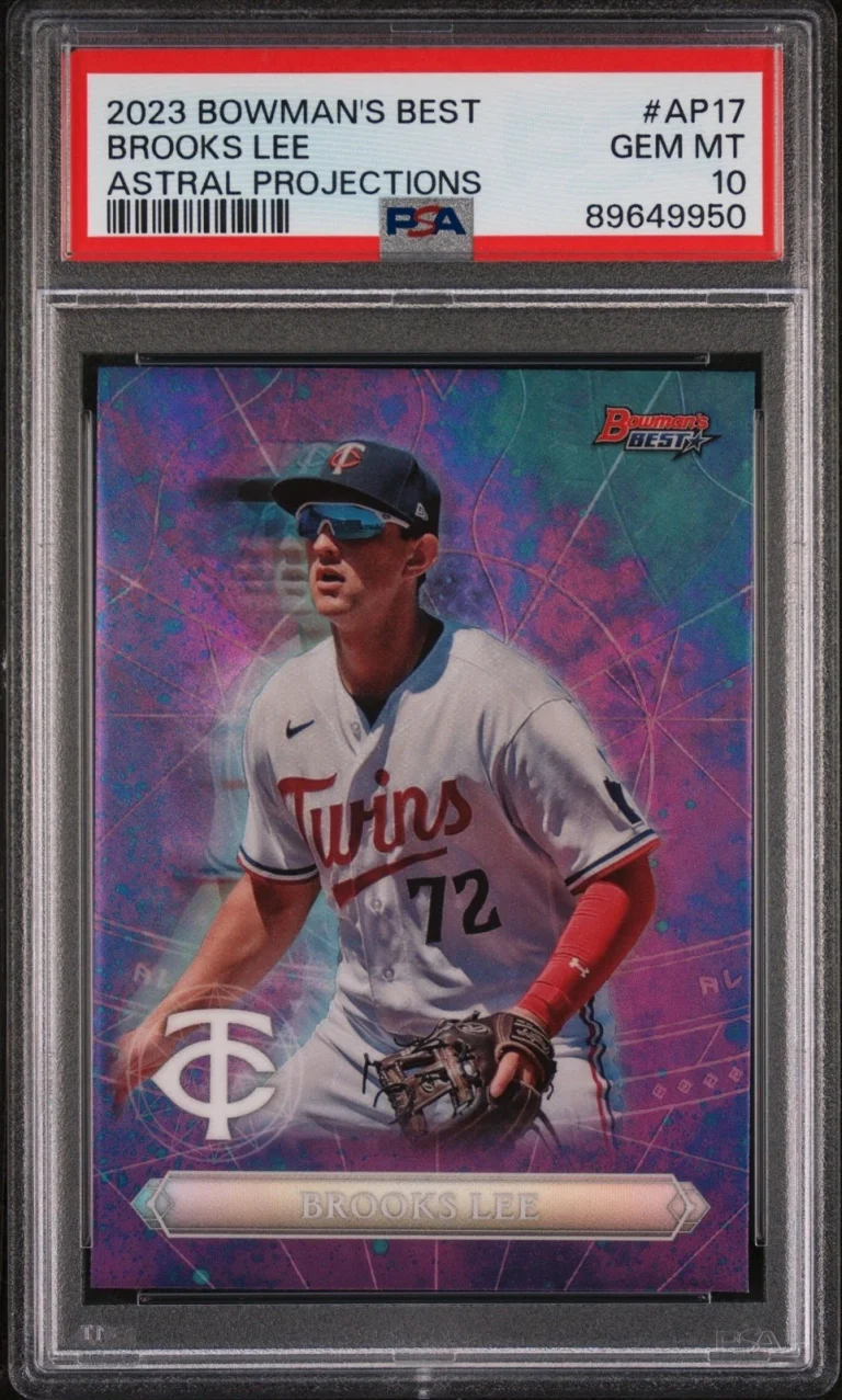 Graded 2023 Bowmans Best Brooks Lee #AP17 Astral Projection Card PSA 10