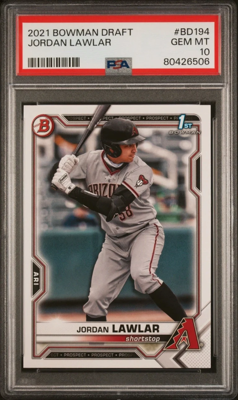Graded 2021 Topps Bowman Draft Jordan Lawler #BD194 Rookie Card PSA 10