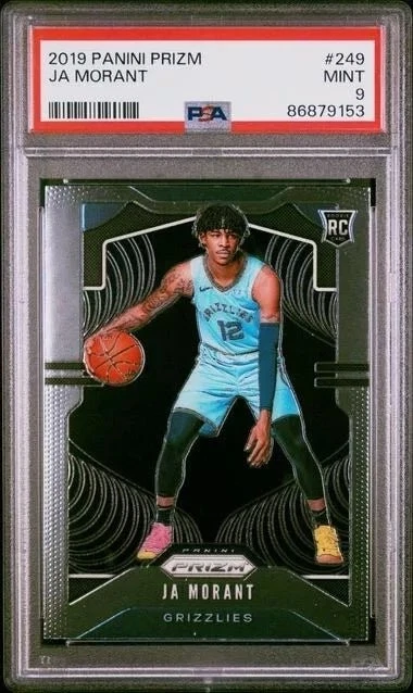 Graded 2019-20 Panini Prizm Ja Morant #249 Rookie RC Card PSA 9 Mint